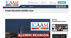 Desktop Screenshot of icaam.org.my